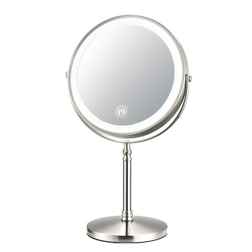 Bringing the Studio to You: 8 Inch Makeup Mirror with Light, USB Charging, and 10x Magnifying for Vanity