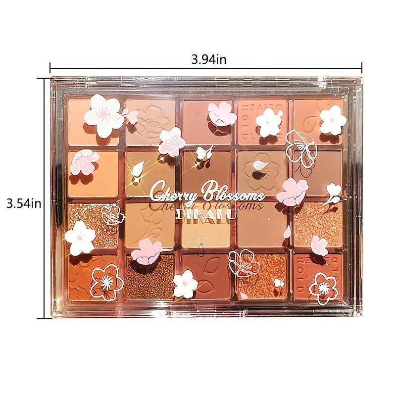 Milk Tea Earth Red-brown Eyeshadow Palette - 20 Colors for Makeup Beginners