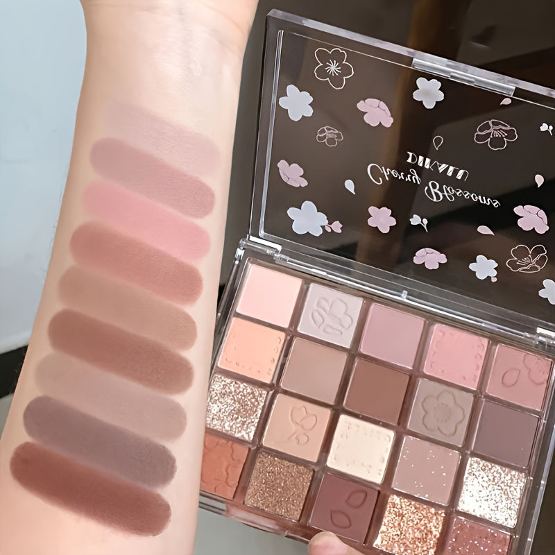 Milk Tea Earth Red-brown Eyeshadow Palette - 20 Colors for Makeup Beginners