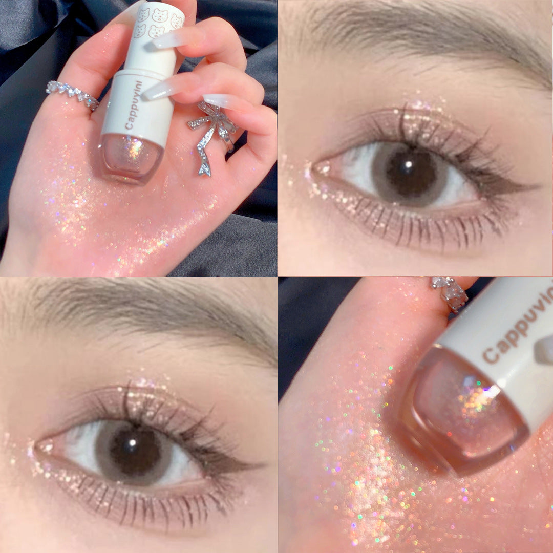 6-Color Liquid Eyeshadow Highlight Sequins Glitter Set