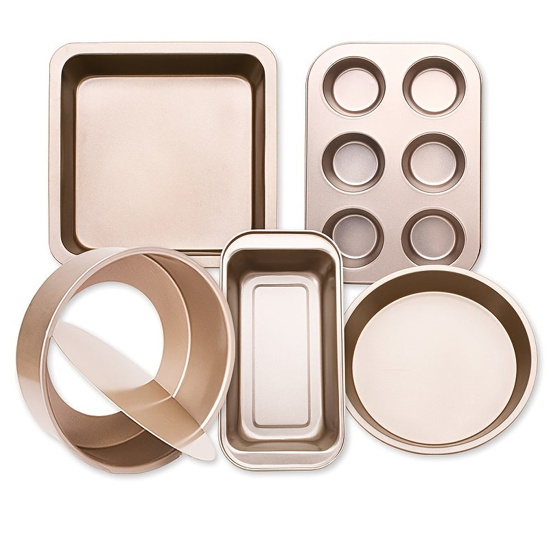 6 Cup Non-Stick Carbon Steel Baking Set