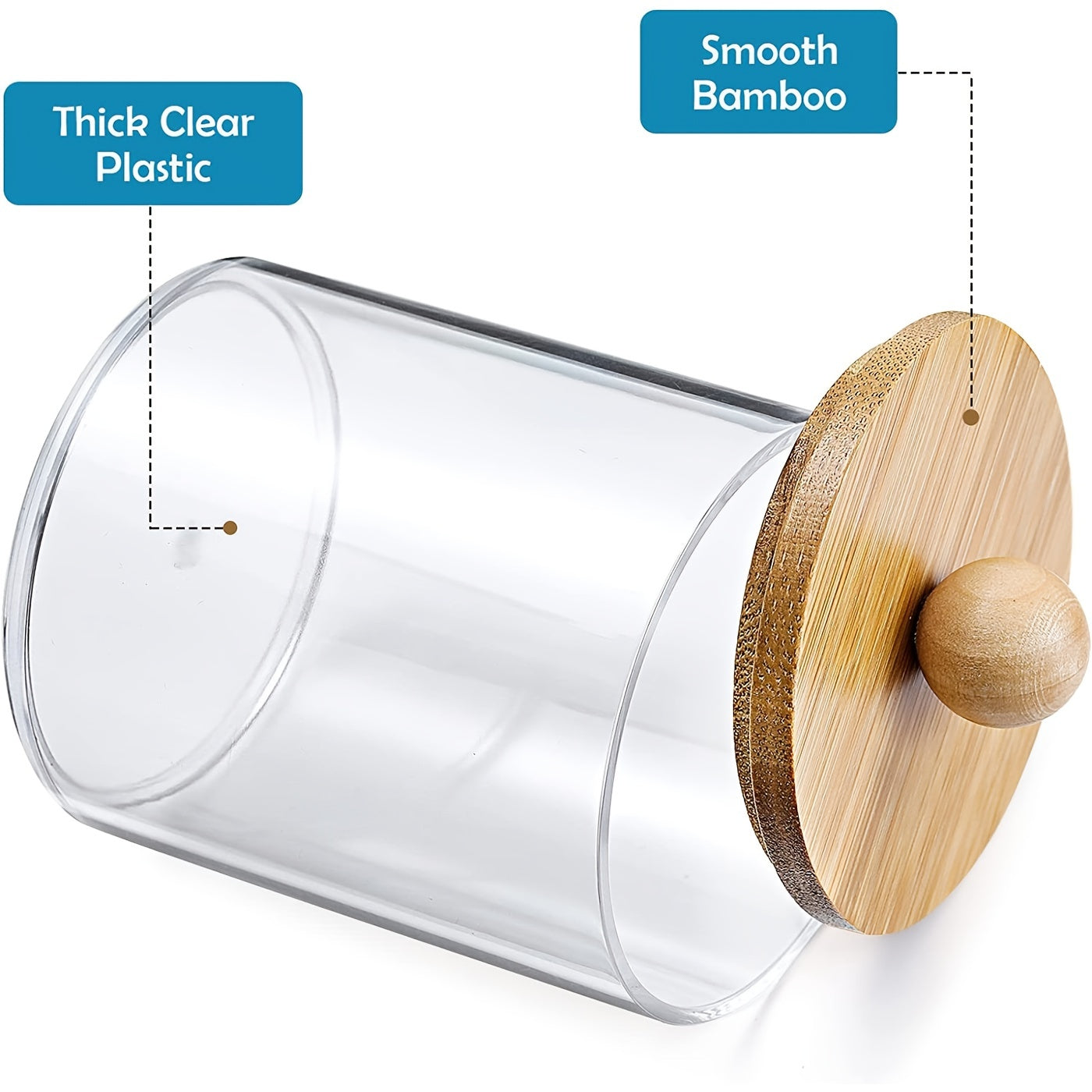 Bamboo Lid Apothecary Jar Set