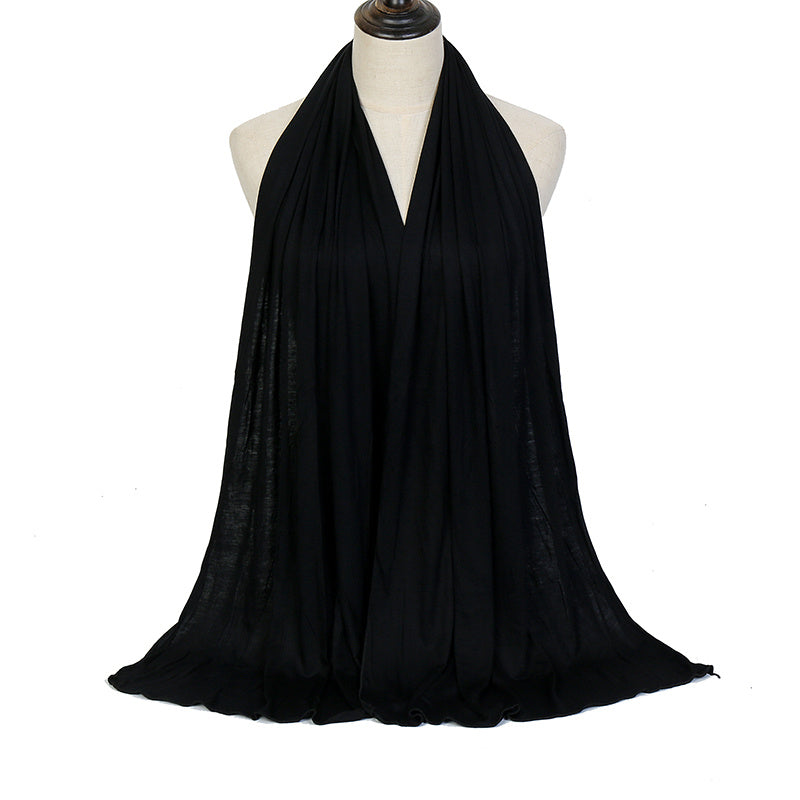 High Quality Stretchy Plain Maxi Scarf Shawl - Ideal for Hijab, Warm Wrap, Eid and Mother's Day Gifts