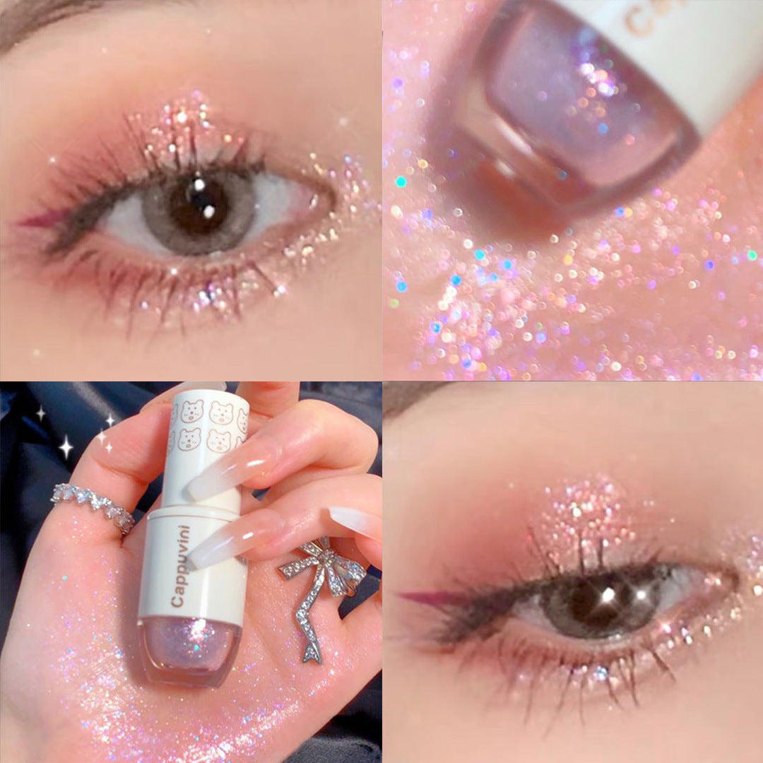 6-Color Liquid Eyeshadow Highlight Sequins Glitter Set