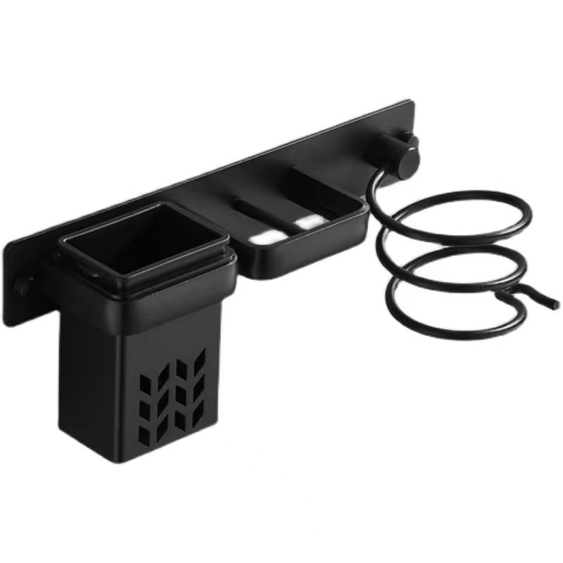 Wall-Mount Hair Dryer & Curling Iron Holder