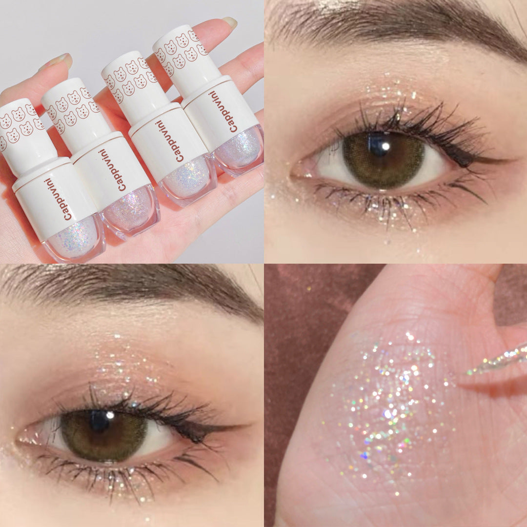 6-Color Liquid Eyeshadow Highlight Sequins Glitter Set