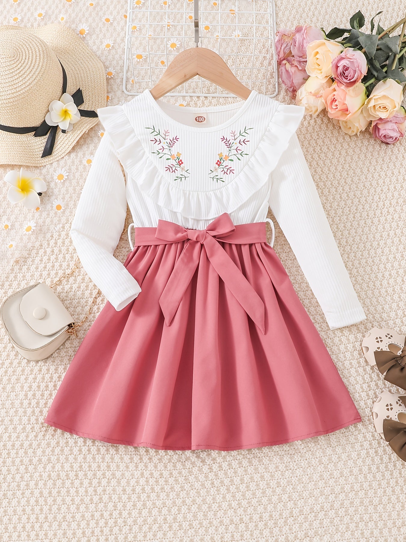 Girls Ruffled Splicing Princess Dress - A Elegant and Feminine Outfit