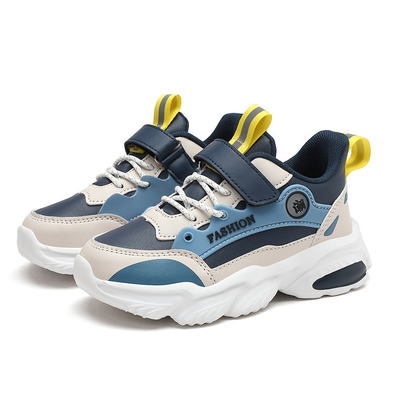 Boys Breathable Lightweight Platform Walking Sneakers