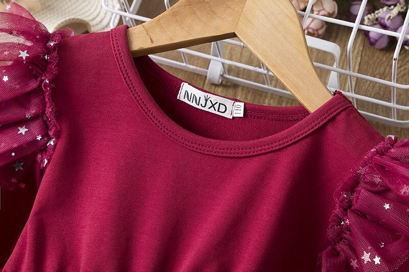 Elegant Red Long Sleeve Dresses for Autumn/Winter Celebrations: Perfect for Eid