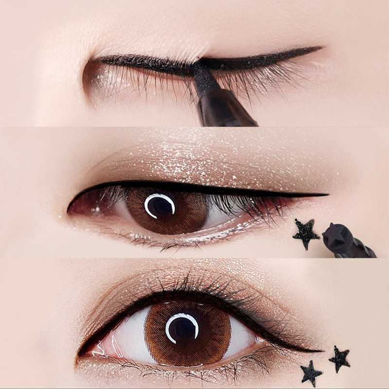 Effortless Eye Makeup: Double Head Waterproof Liquid Eyeliner for Quick Drying and Non-Blooming Color