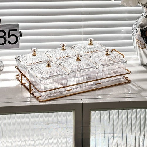 "Transparent Square Dried Fruit Salad Dessert Jars: A Stylish and Convenient Way to Serve and Enjoy Your Favorite Snacks