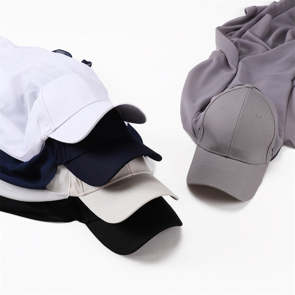 Fashion Premium Chiffon Shawl & Baseball Cap Instant Hijab Set