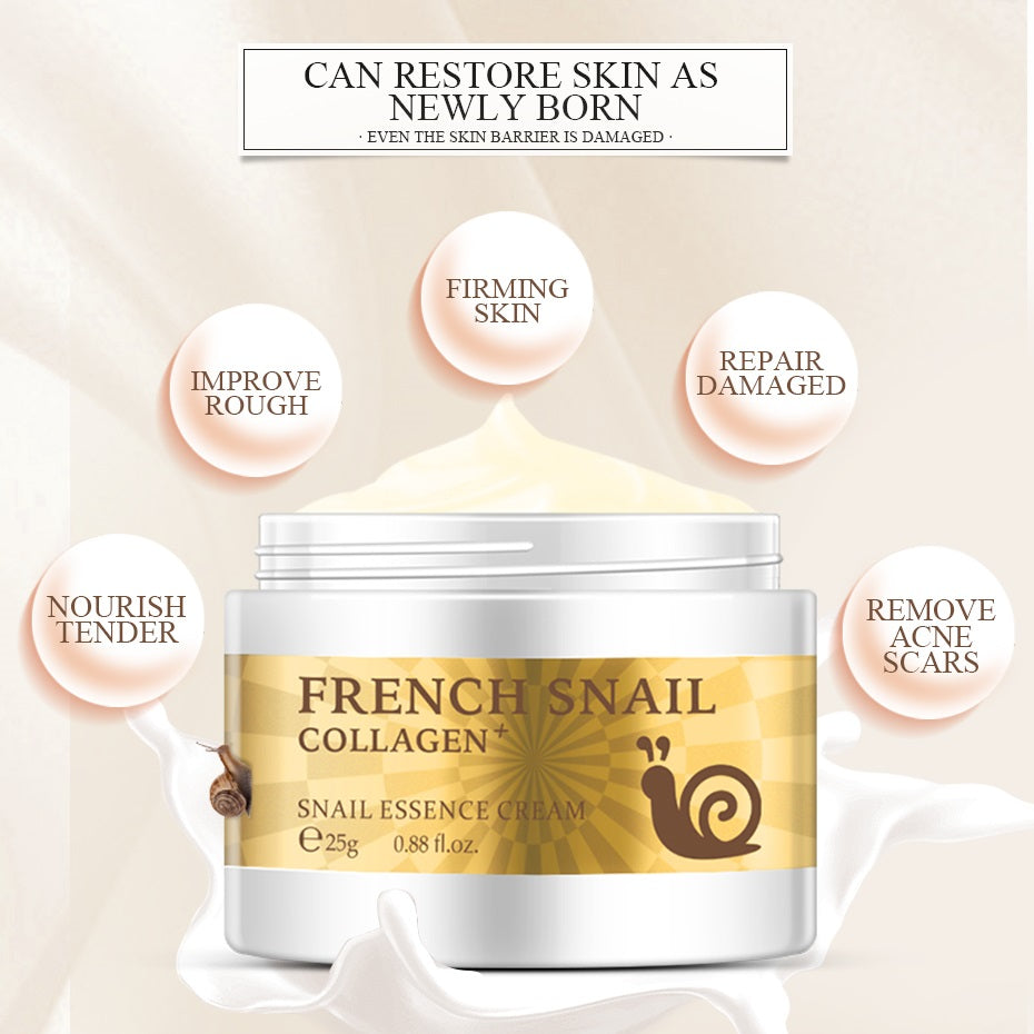 "Snail Secretion Filtrate Cream with Hyaluronic Acid: A Moisturizer for Anti-Wrinkle and Anti-Aging benefits"