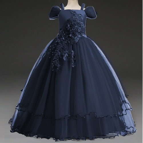 Luxurious Teen Girl Sequin Shiny Formal Evening Party Dress