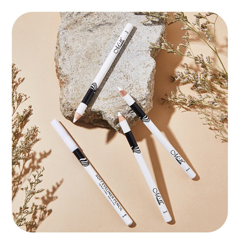 "Unleash Your Creativity: White Waterproof Long Lasting Eyeliner Pencil for Women's Fashion"