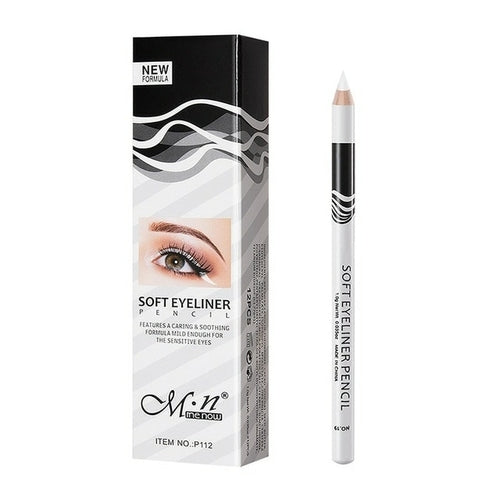 "Unleash Your Creativity: White Waterproof Long Lasting Eyeliner Pencil for Women's Fashion"