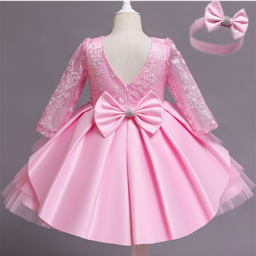 Toddler Girls White Weddings Party Princess Dresses Elegant Kids
