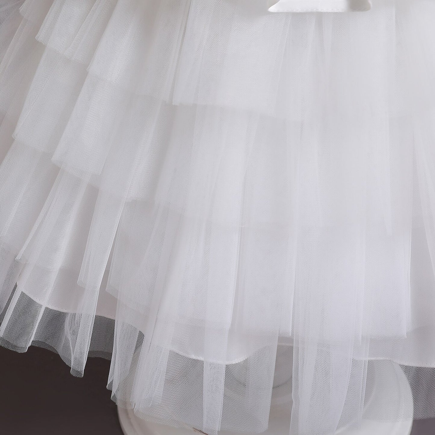 Toddler Girls White Weddings Party Princess Dresses Elegant Kids