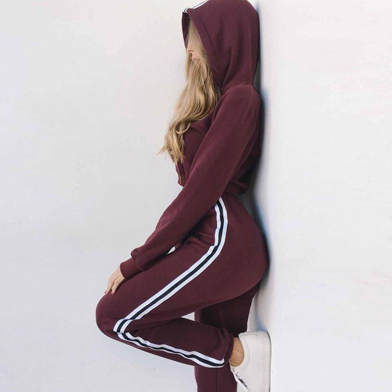 2022- Amazing Tracksuit 2pcs Women Set Hoodies Crop