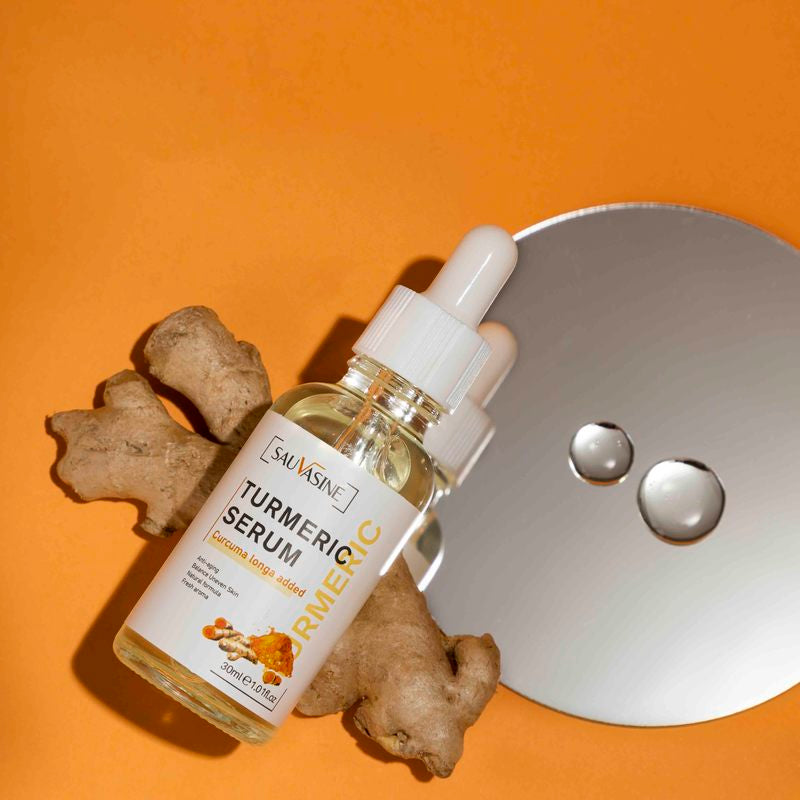 "Radiant Skin Glow Oil: Turmeric and Lemon Oil Lighten Dark Patches and Acne Scars"