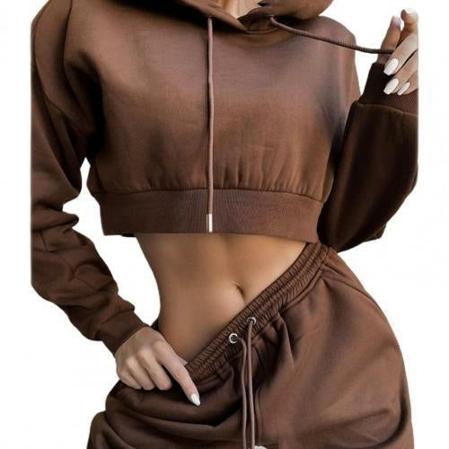 2022- White Sexy Hoodies Pants Set Tracksuit