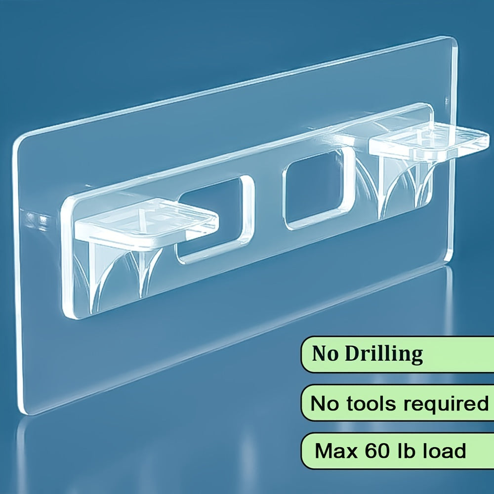 Punch-Free Adhesive Shelf Brackets (10pcs)