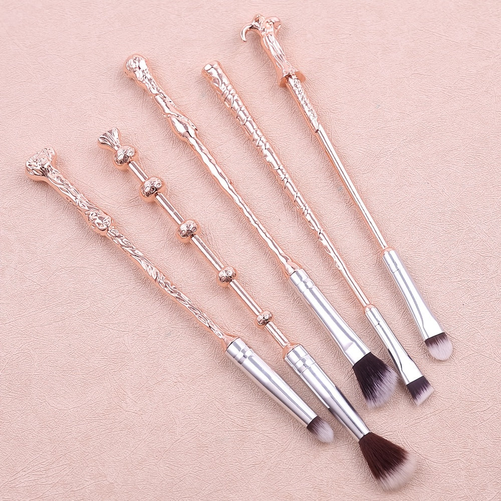 Makeup Brushes Set - 5pcs Wizard Wand Makeup Brushes