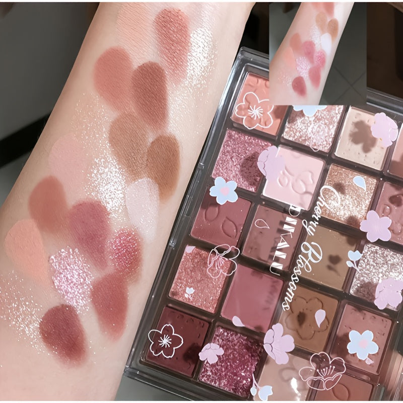 Milk Tea Earth Red-brown Eyeshadow Palette - 20 Colors for Makeup Beginners