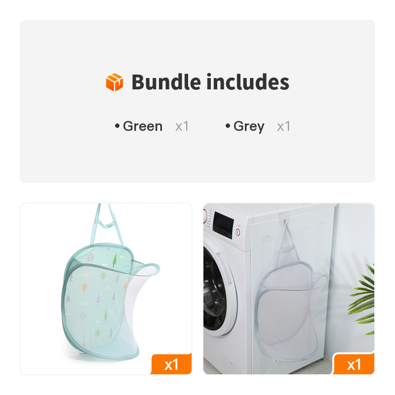 1pc Folding Wall Mounted Dirty Clothes Basket