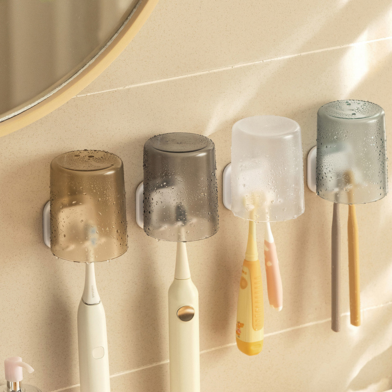 Wall Mounted Toothbrush Holder