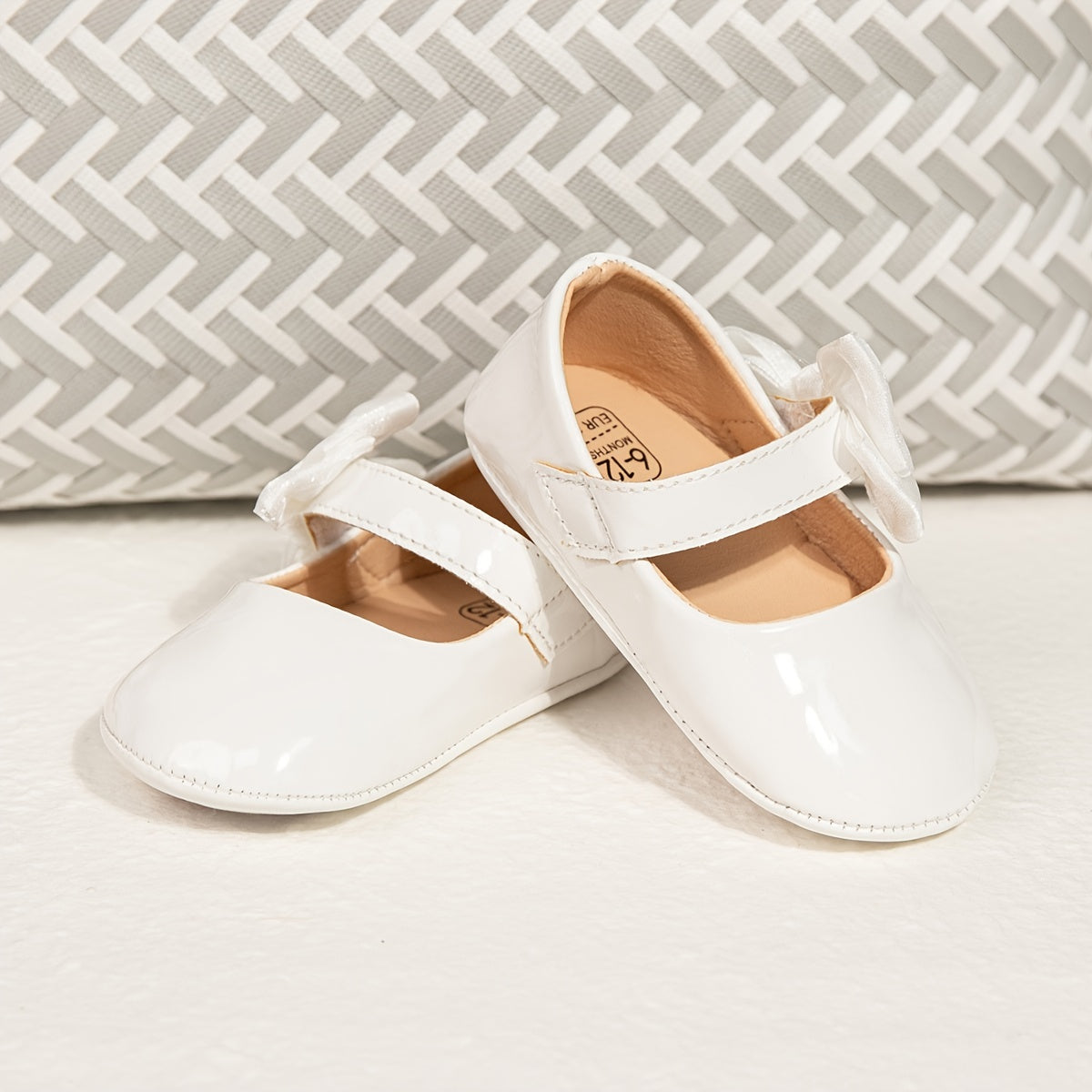 Infant Baby Girls Mary Jane Ballet Flats with Bow Decor