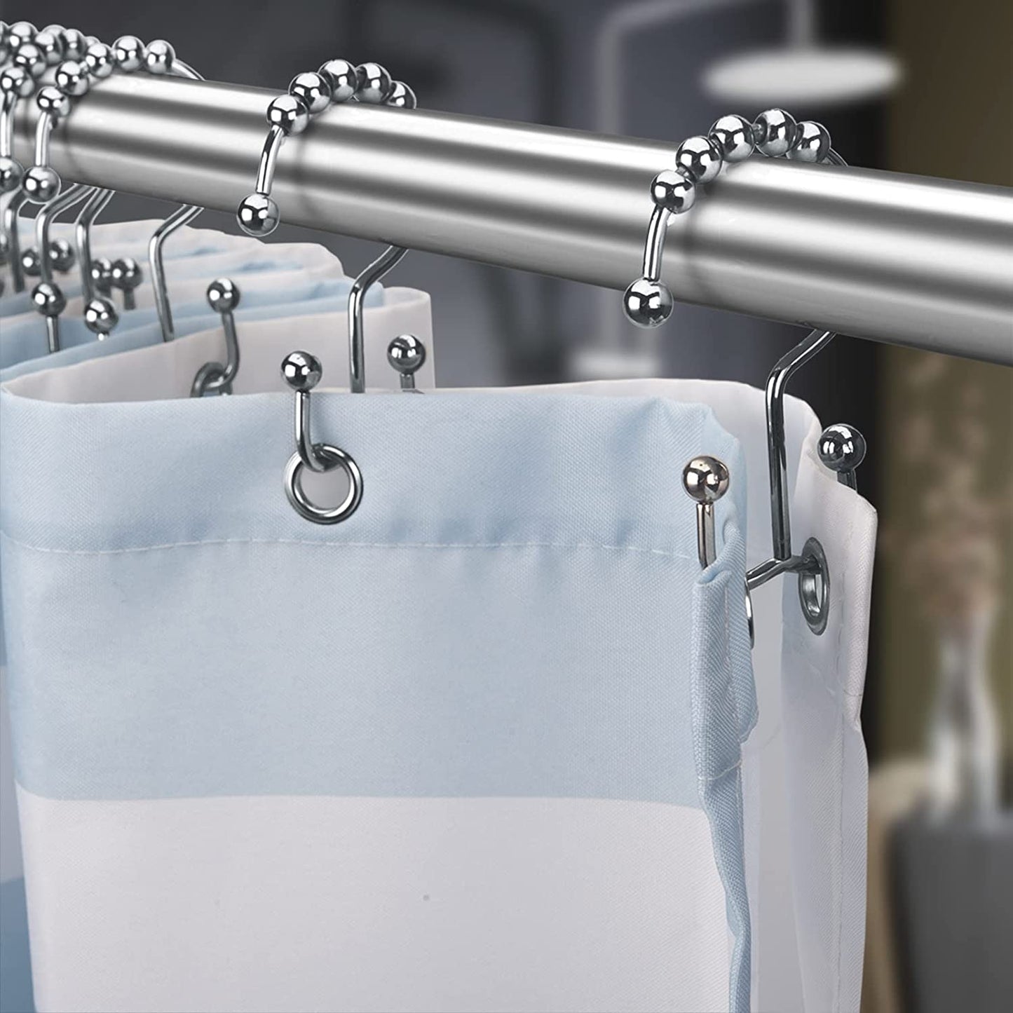 Luxury 12-Piece Shower Curtain Hook Set