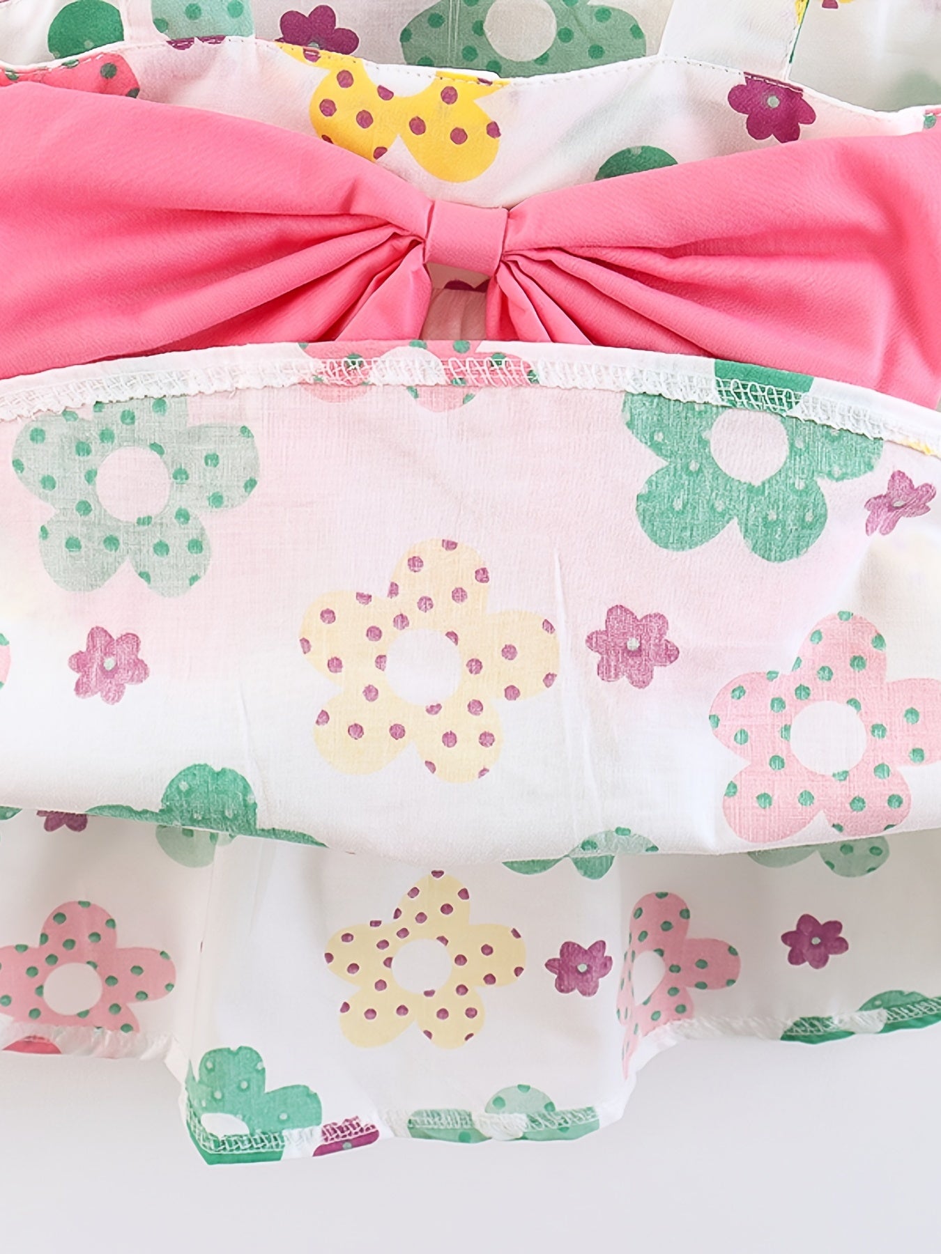 Infant Little Girls Sleeveless Princess Dress + Hat Set with Big Bowknot Design