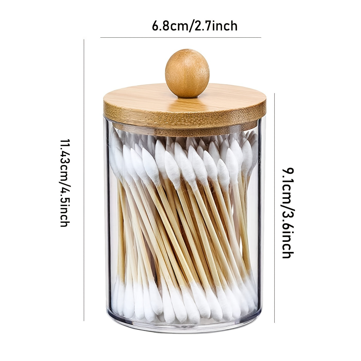 Bamboo Lid Apothecary Jar Set
