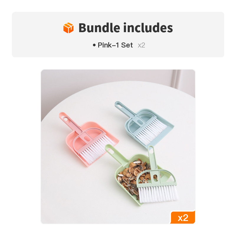 Compact Pet Broom and Dustpan Set