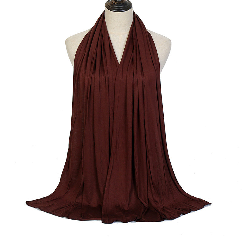 High Quality Stretchy Plain Maxi Scarf Shawl - Ideal for Hijab, Warm Wrap, Eid and Mother's Day Gifts
