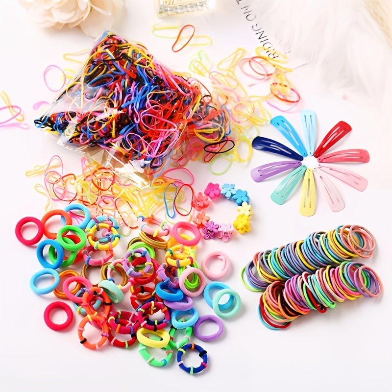 780-piece Girls Hair Accessories Elastic Hair Ties Set
