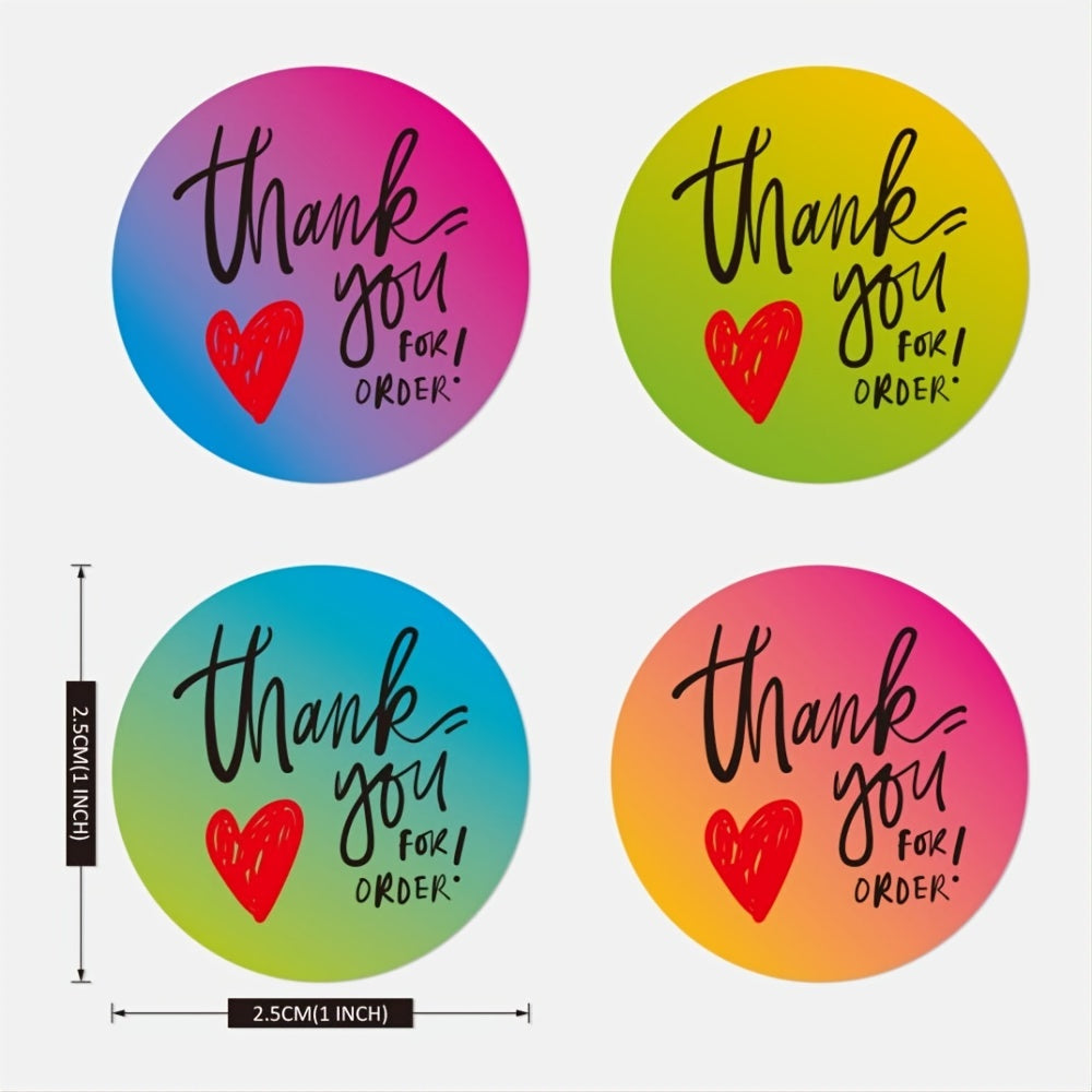 500PCS "Thank You" Stickers Roll