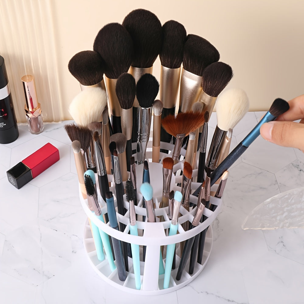 Makeup Brush Storage Rack: Lightweight and Stylish Display Stand for Organizing Eyebrow Pencils, Cosmetic Brushes, and More