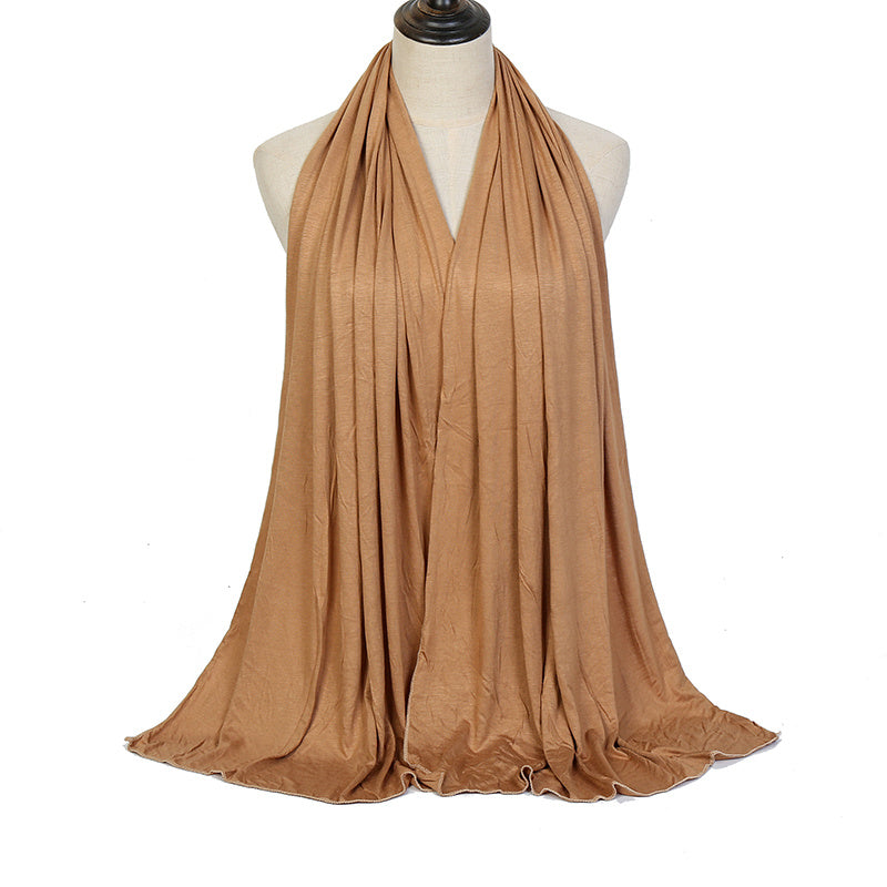 High Quality Stretchy Plain Maxi Scarf Shawl - Ideal for Hijab, Warm Wrap, Eid and Mother's Day Gifts