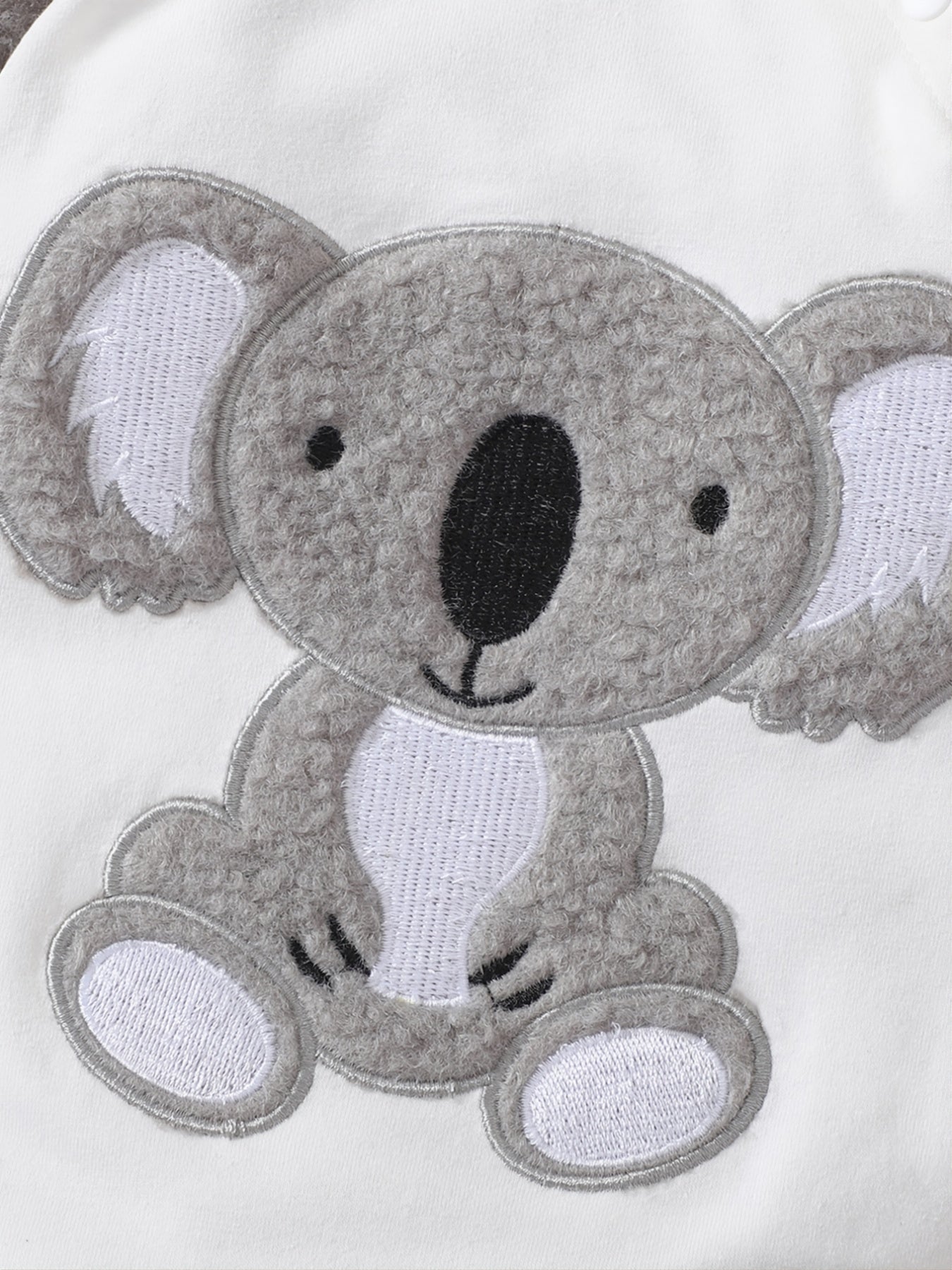 Newborn Infant Cartoon Koala Embroidery Rompe