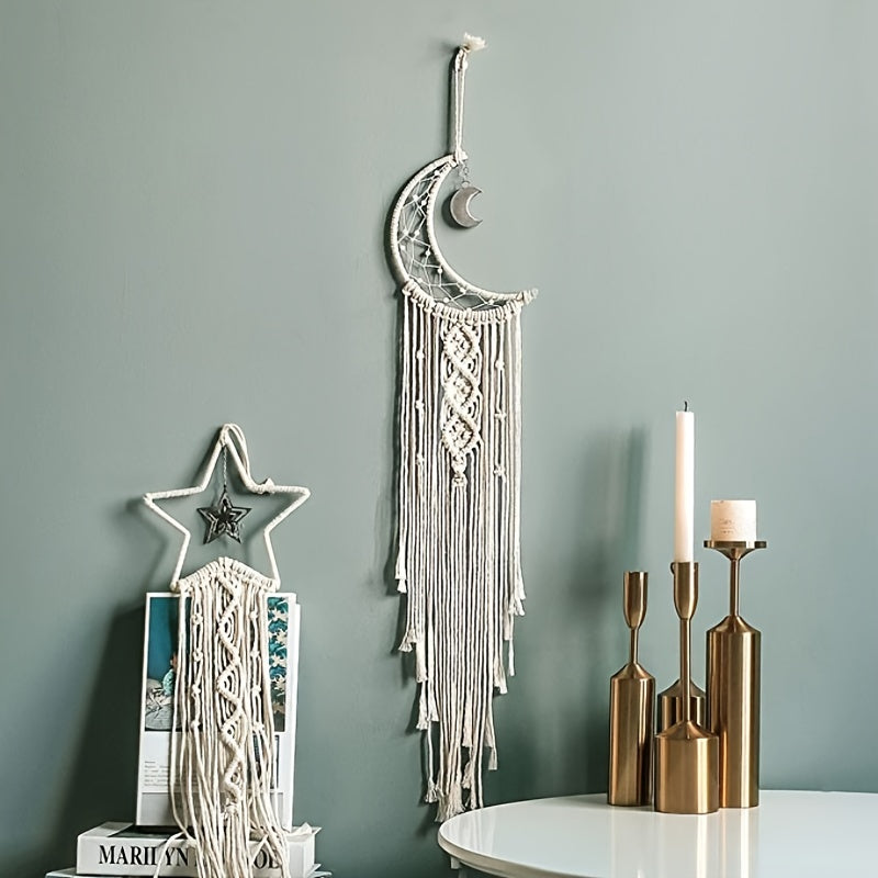 Moon Star Decor Dream Catcher - Creative Bohemian Wall Hanging
