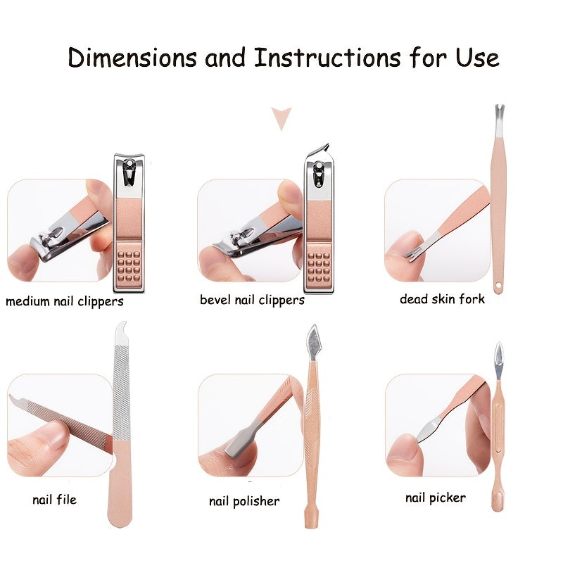 Elite Rose Golden Nail Clipper Set