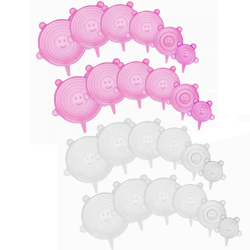 Silicone Stretch Lids (6/12pcs)