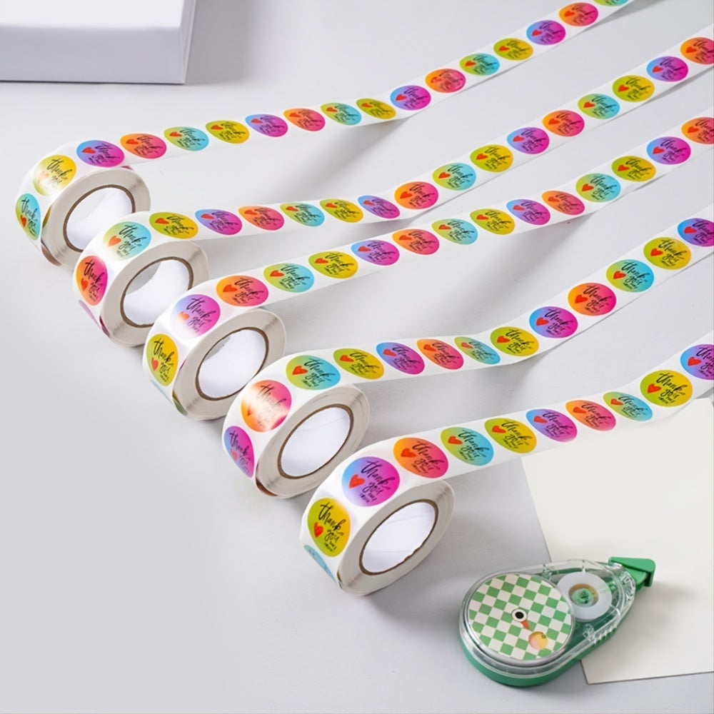 500PCS "Thank You" Stickers Roll