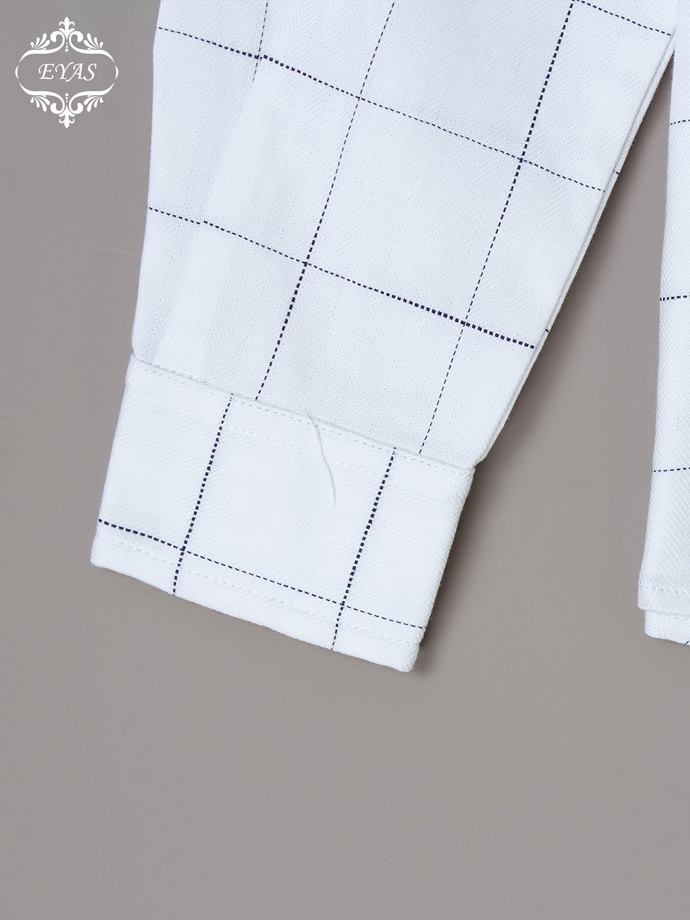Boys' Casual Cotton Plaid Shirt with Pocket