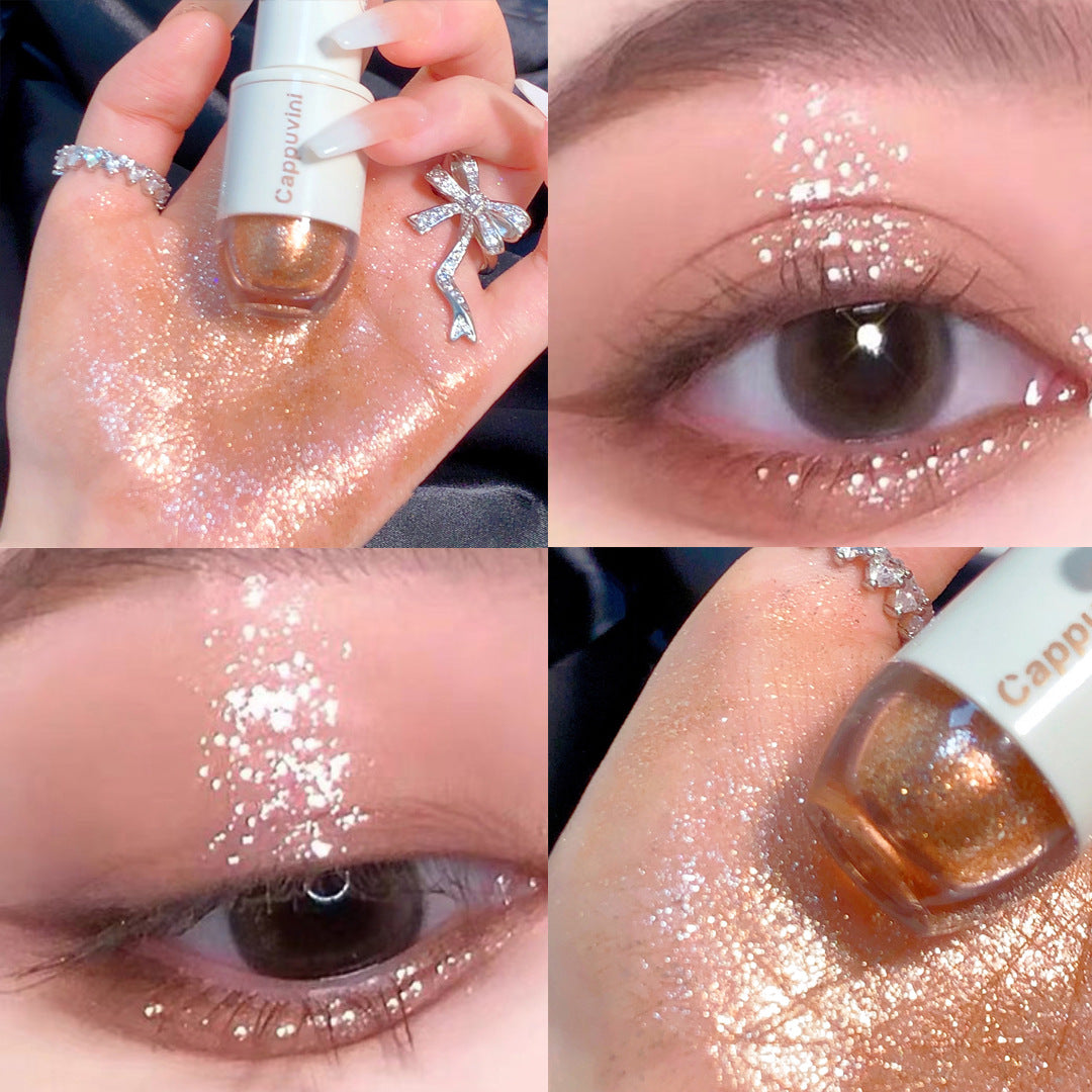 6-Color Liquid Eyeshadow Highlight Sequins Glitter Set