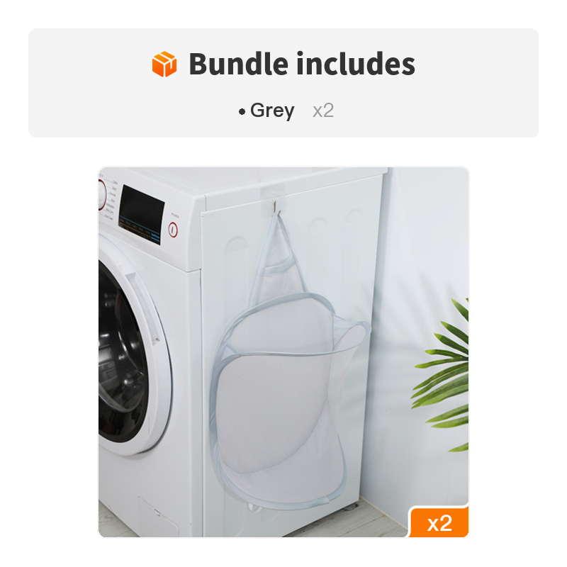 1pc Folding Wall Mounted Dirty Clothes Basket