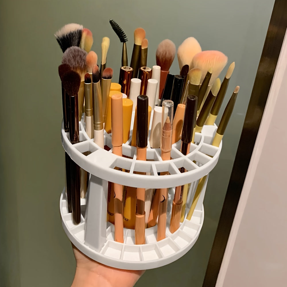 Makeup Brush Storage Rack: Lightweight and Stylish Display Stand for Organizing Eyebrow Pencils, Cosmetic Brushes, and More