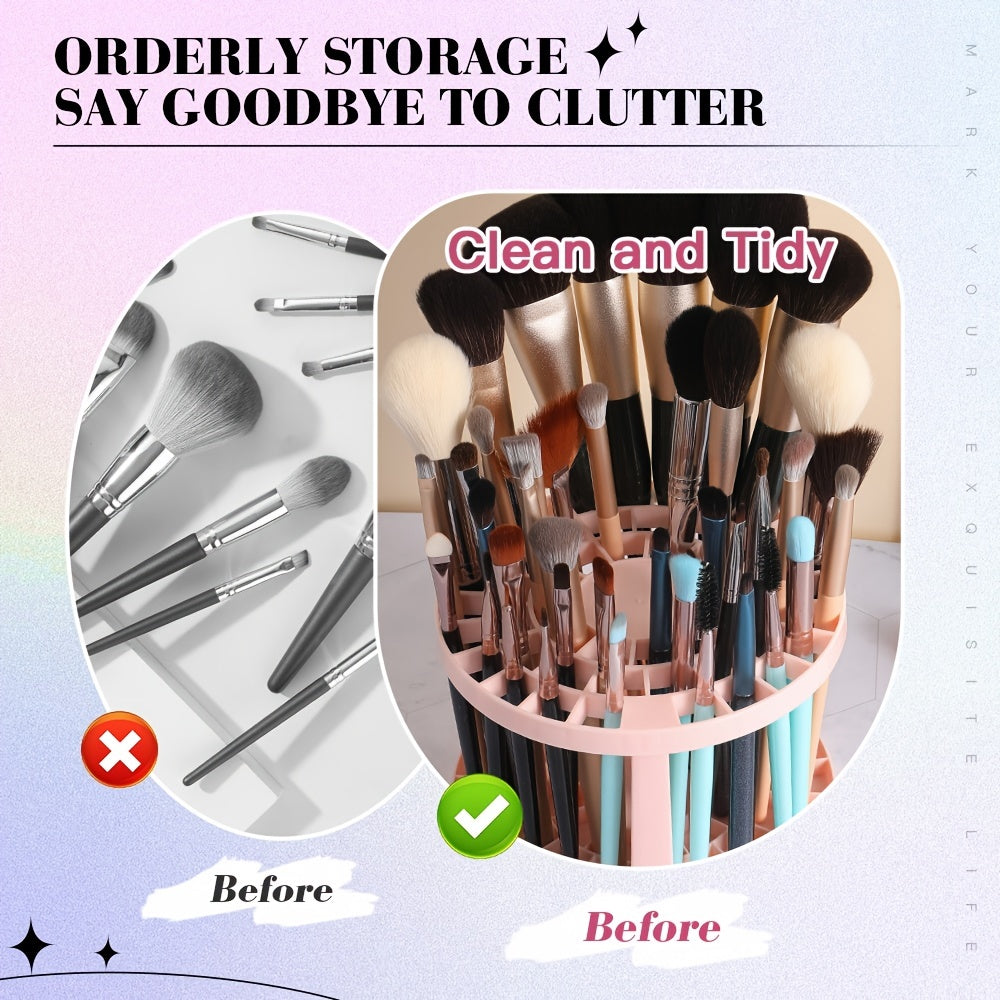 Makeup Brush Storage Rack: Lightweight and Stylish Display Stand for Organizing Eyebrow Pencils, Cosmetic Brushes, and More